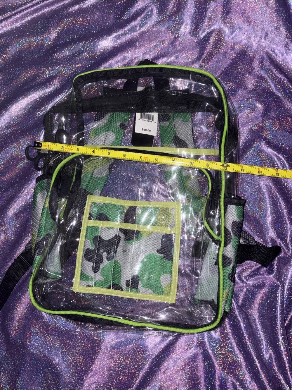 Clear Camo backpack